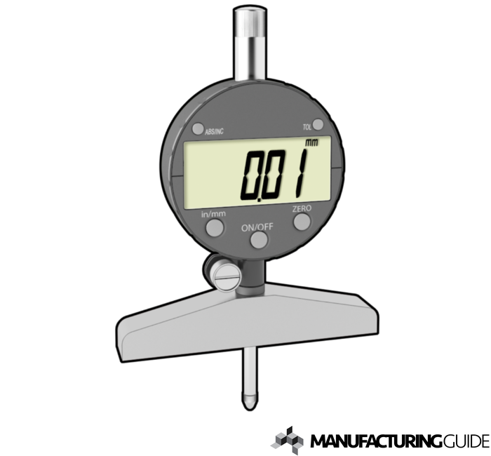 Illustration av Mätur för djupmätning